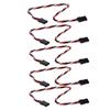 Fielect 7.87"/200mm 3-pin Servo Extension Cable Wire Male to Male 60-Cores Wire for RC Futaba JR Servo Anti-Interference 5Pcs view 1