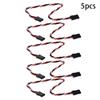 Fielect 7.87"/200mm 3-pin Servo Extension Cable Wire Male to Male 60-Cores Wire for RC Futaba JR Servo Anti-Interference 5Pcs view 4