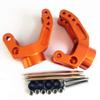 2pcs Aluminum Heavy Duty Rear Hub Carrier Set Orange for HPI Savage XL X 4.6 5.9 Flux view 2