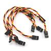 Fielect 6"/150mm 3-pin Servo Extension Cable Wire Male to Male 60-Cores Wire for RC Futaba JR Servo Anti-Interference 5Pcs view 1