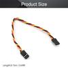 Fielect 6"/150mm 3-pin Servo Extension Cable Wire Male to Male 60-Cores Wire for RC Futaba JR Servo Anti-Interference 5Pcs view 2