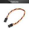 Fielect 6"/150mm 3-pin Servo Extension Cable Wire Male to Male 60-Cores Wire for RC Futaba JR Servo Anti-Interference 5Pcs view 3