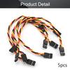 Fielect 6"/150mm 3-pin Servo Extension Cable Wire Male to Male 60-Cores Wire for RC Futaba JR Servo Anti-Interference 5Pcs view 4