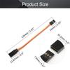 Fielect 4"/100mm 3-Pin Male to Male Lead Servo Extension Cable Cord Connectors, 60-Cores Wire for RC Futaba JR Servo 10Pcs view 2