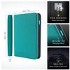 Vault X 9 Pocket Trading Card Zip Binder, 360 Cards, Premium Exo-Tec Album Material, 20 Side-Loading Pages, Folder for Collectible Games, Sports, TCG (Teal) view 2