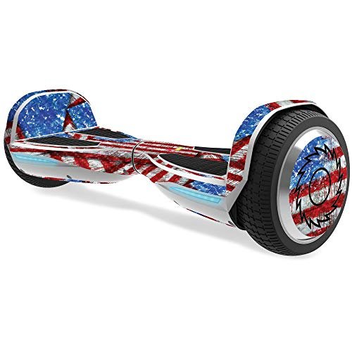 MightySkins Carbon Fiber Skin for Razor Hovertrax 1.5 Hover Board - Flag Drips | Protective, Durable Textured Carbon Fiber Finish | Easy to Apply, Remove, and Change Styles | Made in The USA, CF-RAHOV1.5-Flag Drips, CF-RAHOV1.5-Flag Drips, CF-RAHOV1.
