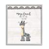 Stupell Industries More Loved Giraffe Cartoon Family Design Black Framed Wall Art, 16 x 20, Multi-Color (fwp-342_GFF_11x14) view 1