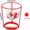 2 Pack Head Hoop Basketball Party Game for Kids and Adults, Adjustable Basket Net Headband with 20 Balls for Carnival Party Birthday Party Family Indoor Outdoor Game view 2