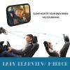 Baby Car Mirror Most Stable Backseat Mirror with Premium Matte Finish,Ultra High Definition PMMA Material, Secure and Shatterproof,Black view 4