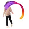 Winged Sirenny Youth Silk Ribbon Dancer Wand, Church Worship & Praise Adoration Dance Flag Banner, Juggling Play Silk Streamer with Rods (59" Orange-Pink-Purple) view 1