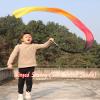 Winged Sirenny Youth Silk Ribbon Dancer Wand, Church Worship & Praise Adoration Dance Flag Banner, Juggling Play Silk Streamer with Rods (71" Black-red-Orange-Yellow) view 4