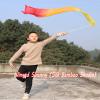 Winged Sirenny Youth Silk Ribbon Dancer Wand, Church Worship & Praise Adoration Dance Flag Banner, Juggling Play Silk Streamer with Rods (59" Yellow-Orange-red) view 3
