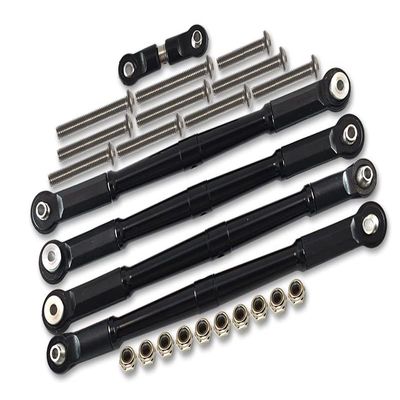 GPM 25Pc Set Upgrades Aluminum Turnbuckles for 1/8 Kraton 6S AR106005 / AR106015 / AR106018 & 1/8 Outcast 6S BLX Stunt Truck & (ARA10648) & 1/8 4WD R/C Talion 6S BLX Speed TR RC Cars (Black)