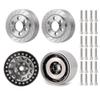 RCLions 4pcs Stainless Steel RC Car 1.9" Beadlock Wheel Weight Block 56g Counterweight Upgrade Parts for 1/10th SCX10 TRX4 Redcat Gen8 Gen7 view 1