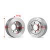 RCLions 4pcs Stainless Steel RC Car 1.9" Beadlock Wheel Weight Block 56g Counterweight Upgrade Parts for 1/10th SCX10 TRX4 Redcat Gen8 Gen7 view 2