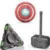 Hammer Fidget Spinner Toys for Kids Adults, Glow in The Dark Luminous Tri Spinner, Metal 2 in 1 Infinity Cube Desk Decor, Stress Relief ADHD Birthday Gift for School Office Boys Friends view 1
