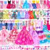 138 Pcs Doll Clothes and Accessories, 5 Wedding Gowns 9 Fashion Dresses 3 Tops 3 Pants 3 Bikini Swimsuits 20 Shoes for 11.5 inch Doll Christmas Stocking Stuffers Girls Gift Age 5-7 8-10 view 1