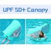 HECCEI Baby Swim Float Removable Canopy, Removable Assemble UV-Proof Canopy, Sun Canopy Covered with UPF 50+ Sunscreen Coating, Compatible for Mambobaby Floats 1,2,3,4,5 Generation (Green) view 4