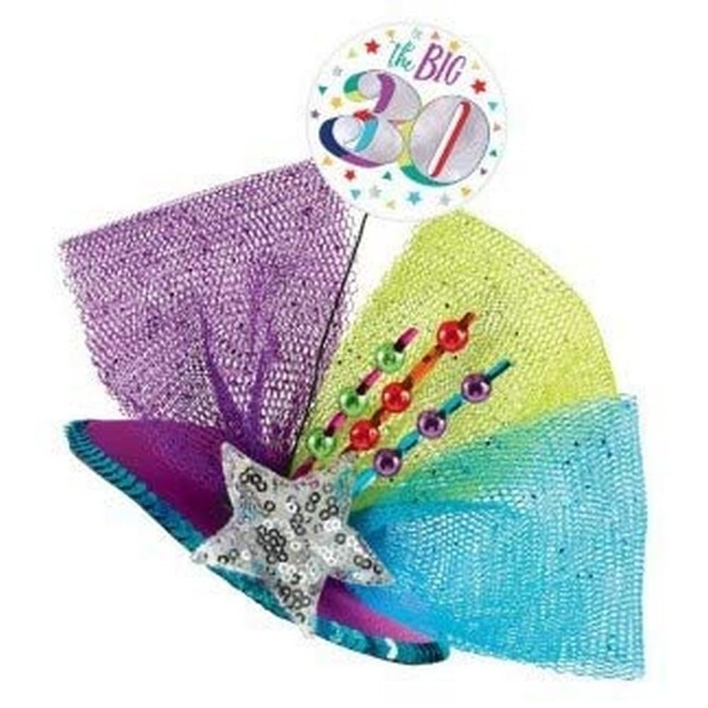 Amscan The Big 30 Couture Clip Hat - 6' x 8 3/4', 1 Pc