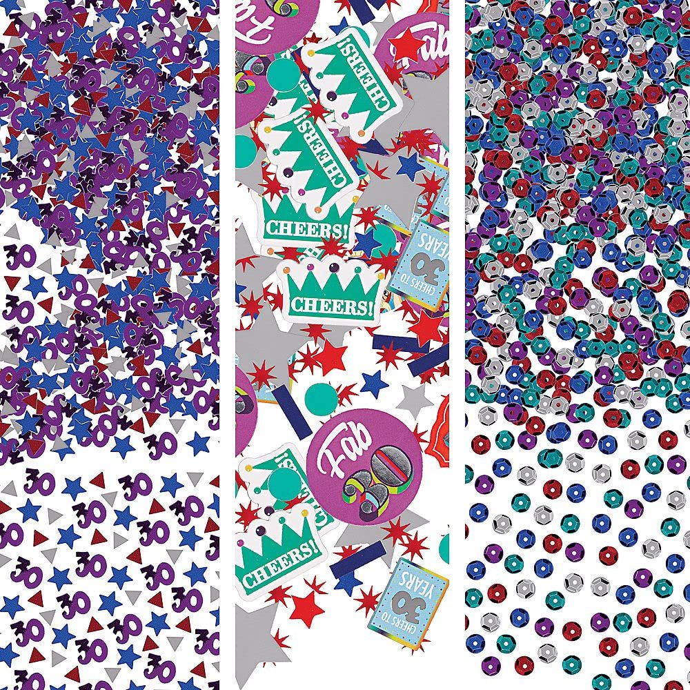 amscan Here's To 30 Value Pack Confetti | 1.2 oz. | 1 Pack