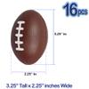AnapoliZ Mini Foam Footballs 16 Pcs Pack | 3.25 Inch Party Favor Balls | Mini Football Stress Balls Bulk | Football Party Decorations | Big Game Party Decorating Footballs | Small Foam Footballs view 4