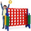 Costzon Giant 4-in-A-Row, Jumbo 4-to-Score Giant Game Set for Kids & Adults, Indoor Outdoor Yard Connect Game, 3.5FT Tall with 42 Jumbo Rings & Quick-Release Slider, Perfect for Family & Party Games view 1