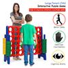 Costzon Giant 4-in-A-Row, Jumbo 4-to-Score Giant Game Set for Kids & Adults, Indoor Outdoor Yard Connect Game, 3.5FT Tall with 42 Jumbo Rings & Quick-Release Slider, Perfect for Family & Party Games view 2