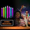 Glow Fever Glow in The Dark Sticks - 100 ct 6" Glow Sticks Bulk Party Pack with End Caps & Lanyards - Glow Party Favors for Concert, Festival, & Wedding - Neon Light Sticks, Blue view 2