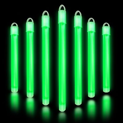 Glow Fever Glow in The Dark Sticks - 100 ct 6" Glow Sticks Bulk Party Pack with End Caps & Lanyards - Glow Party Favors for Concert, Festival, & Wedding Neon Light Sticks by Party Dragon, Green