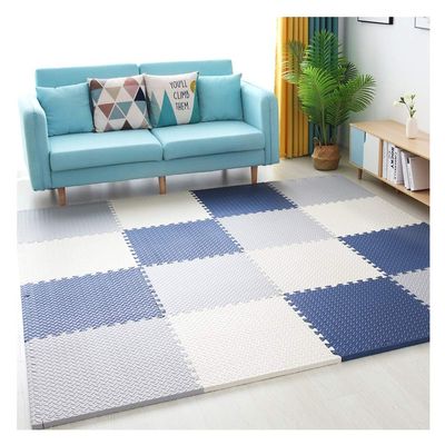 ALGFree Interlocking Foam Floor Mats Tiles Playmats Children Yoga Exercise Puzzle Blocking Board Soft EVA Kids Playmats, 4 Colors (Color : D, Size : 30x30x2.5cm-24pcs)