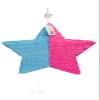 Star Shaped Party Pinata for Gender Reveal He or She? Boy or Girl Pink & Blue Color view 3