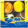 Kiddie Play Set of 4 Foam Balls for Toddlers 4" Soft Soccer Ball, Baseball, Basketball, and 6" Football for Kids view 4