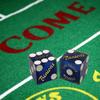 Wide Selection of Authentic Las Vegas Casino Table-Played Craps Dice Pairs, Mixed Serial Numbers (Binion's (Blue Frosted)) view 3