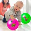 Hymaz 9 Inch 5 Pcs Bouncy Balls for Toddlers, Rubber Inflatable Bouncy Ball for Kids Ball Games, Soft Dinosaurs Sensory Balls with Pump for Indoor Outdoor Beach Playground Backyard Pool Class Games view 2
