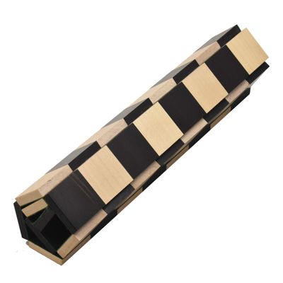 Royal Chess Mall - Solid Wood Roll Up Travel Chess Board in Ebony & Maple Wood- 40 mm Square- 12.6"