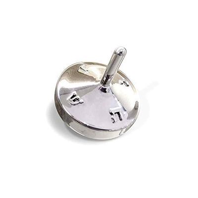 Stunning Sterling Silver Hanukkah Dreidel Modern Sleek Design Hebrew Lettering