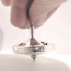 Stunning Sterling Silver Hanukkah Dreidel Modern Sleek Design Hebrew Lettering view 2