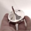 Stunning Sterling Silver Hanukkah Dreidel Modern Sleek Design Hebrew Lettering view 3