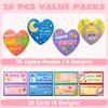 JOYIN 28 Pack Valentine's Day Gift Cards with Heart Jigsaw Puzzle Set for School Classroom Exchange Prizes, Valentine Party Favor Toys for Girls Boys view 2
