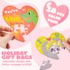 JOYIN 28 Pack Valentine's Day Gift Cards with Heart Jigsaw Puzzle Set for School Classroom Exchange Prizes, Valentine Party Favor Toys for Girls Boys view 4