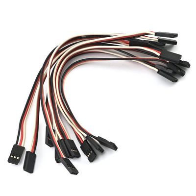 Fielect 10Pcs 6"/150mm Male to Male Lead Servo Extension Cable,60-Cores Wire for RC Futaba JR Servo