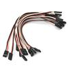 Fielect 10Pcs 6"/150mm Male to Male Lead Servo Extension Cable,60-Cores Wire for RC Futaba JR Servo view 1