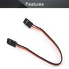 Fielect 10Pcs 6"/150mm Male to Male Lead Servo Extension Cable,60-Cores Wire for RC Futaba JR Servo view 3