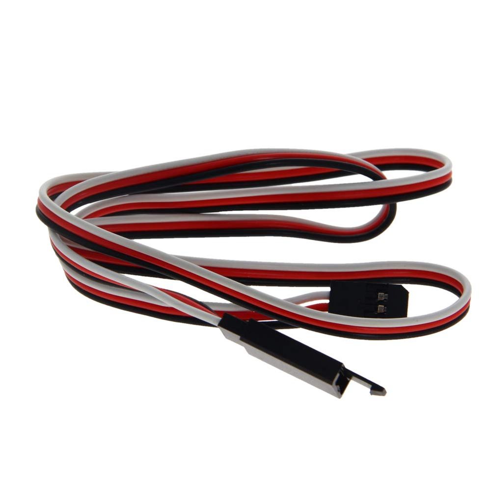 Fielect 60cm Servo Extension Cable Wire Male to Female for RC Futaba JR Servo Lock Type 5Pcs