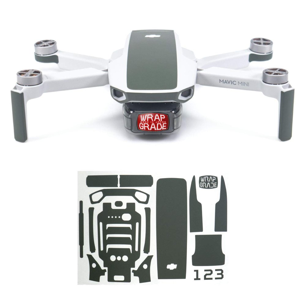 Wrapgrade Skin Compatible with DJI Mavic Mini | Accent Color (Army Green)