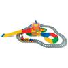 Wader 51520 Play Tracks Car Park and Railway, Set of Rails and Road with Approx. 6.4m Length, Including 4 Vehicles and 48 Stickers, from 12 Months, Ideal as a Gift, Multicoloured, Standard view 2