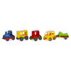 Wader 51520 Play Tracks Car Park and Railway, Set of Rails and Road with Approx. 6.4m Length, Including 4 Vehicles and 48 Stickers, from 12 Months, Ideal as a Gift, Multicoloured, Standard view 3