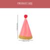 Amosfun Kids Birthday Party Hats with Glitter Pom Pom Cone 12-Pack Rim Photo Props for Children Celebration and Festive Decoration 4.33X4.33X6.69In view 2