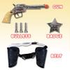 ArtCreativity Cowboy Toy Gun Holster and Belt 9 Piece Set for Kids. 2 Toy Pistols, 1 Sheriff Badge, 2 Gun Holsters, and 3 Play Bullets, 1 Adjustable Belt, Old Western Action Belt for Sheriff view 3
