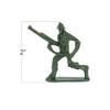 ArtCreativity Little Green Army Men Toy Soldiers, Bulk Pack of 144 Military Toys Figurines, Plastic Army Guys Playset, Action Figures in Assorted Poses, Fun Gift and Party Favors for Boys and Girls view 3